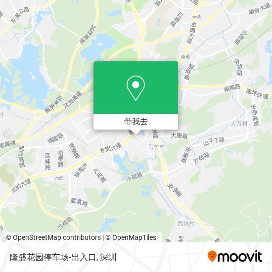 隆盛花园停车场-出入口地图