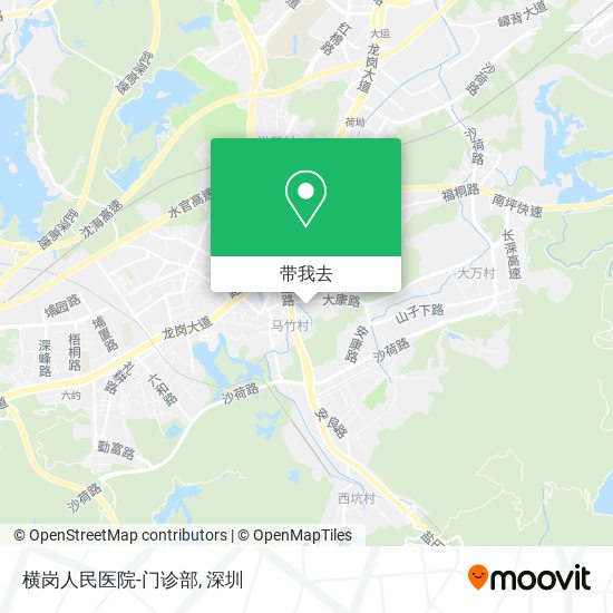 横岗人民医院-门诊部地图