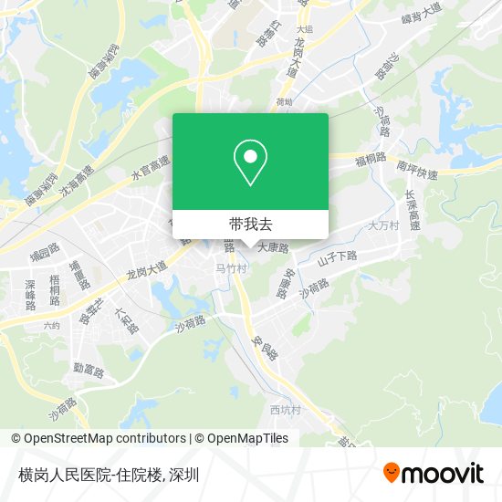 横岗人民医院-住院楼地图