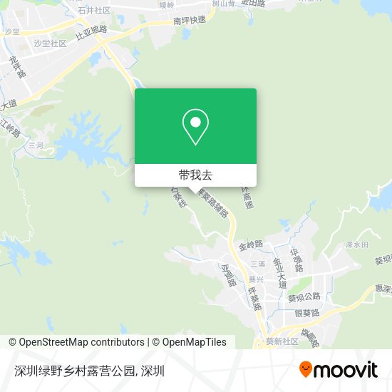 深圳绿野乡村露营公园地图