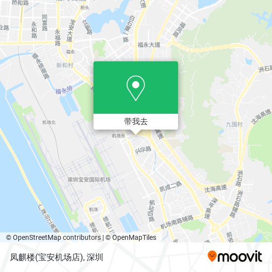 凤麒楼(宝安机场店)地图