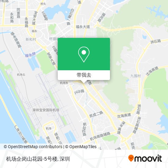 机场企岗山花园-5号楼地图