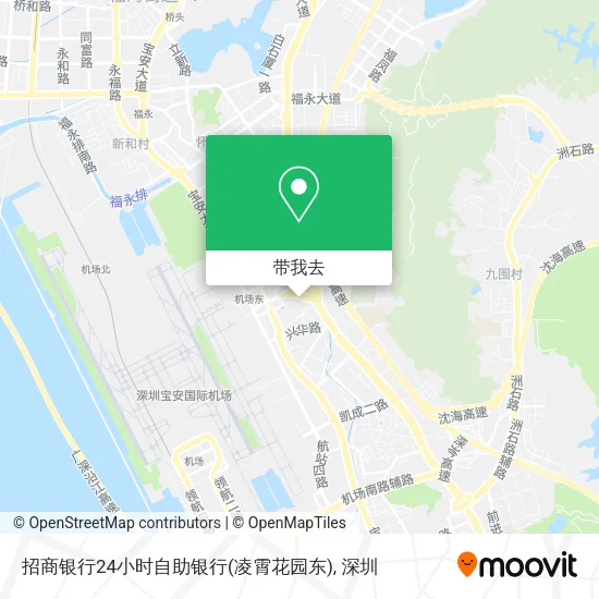 招商银行24小时自助银行(凌霄花园东)地图