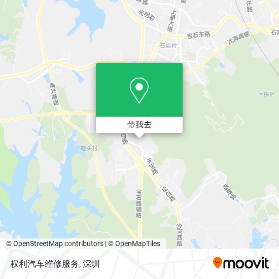 权利汽车维修服务地图