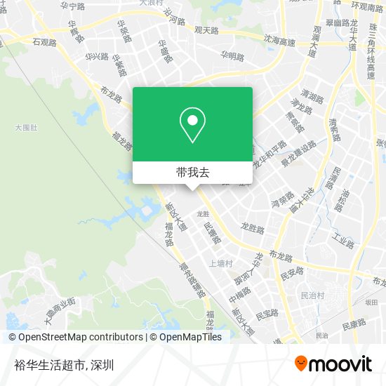 裕华生活超市地图