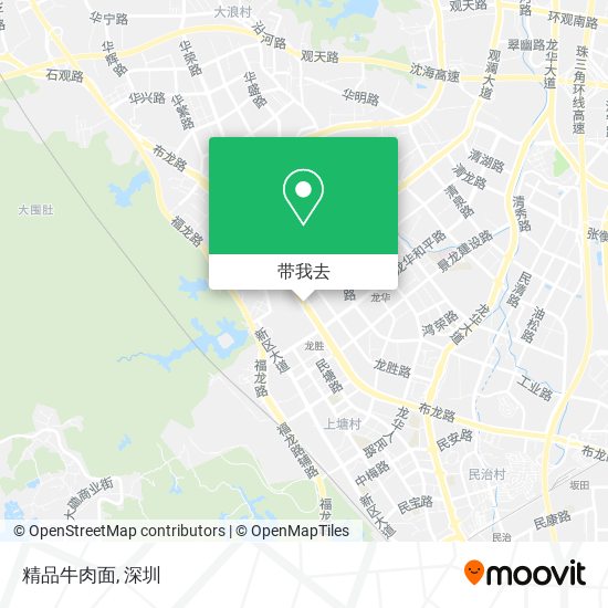 精品牛肉面地图