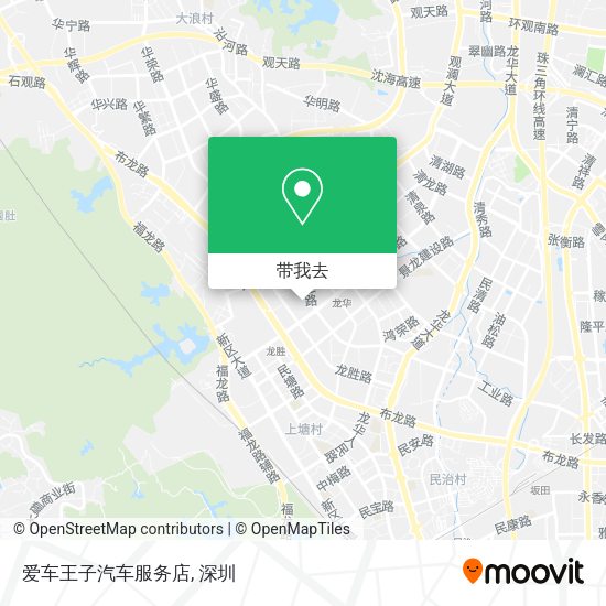 爱车王子汽车服务店地图