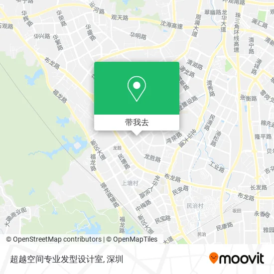 超越空间专业发型设计室地图