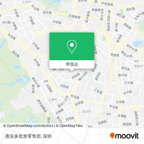 惠实多批发零售部地图