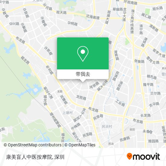 康美盲人中医按摩院地图