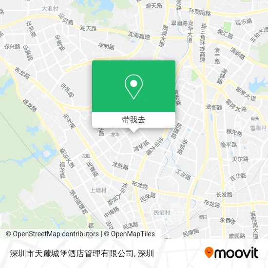 深圳市天麓城堡酒店管理有限公司地图