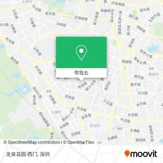 龙泉花园-西门地图