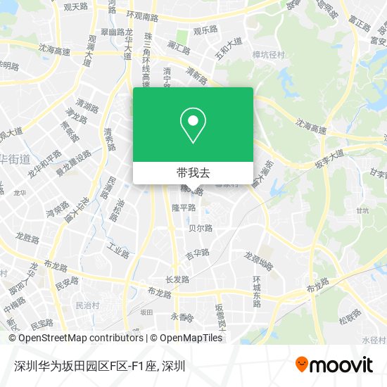 深圳华为坂田园区F区-F1座地图