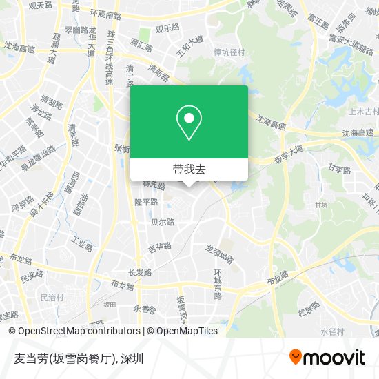 麦当劳(坂雪岗餐厅)地图