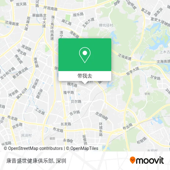 康昔盛世健康俱乐部地图