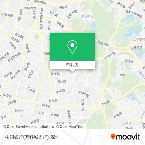 中国银行(万科城支行)地图