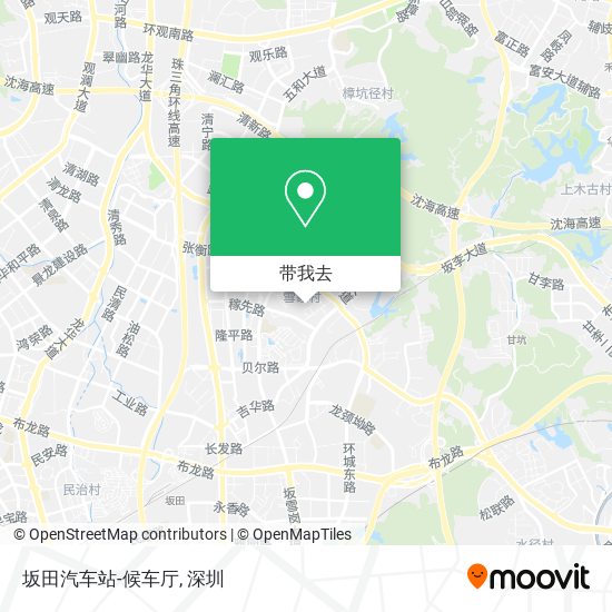 坂田汽车站-候车厅地图