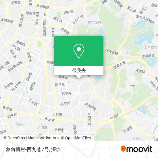 象角塘村-西九巷7号地图