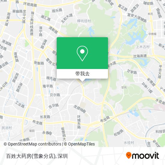 百姓大药房(雪象分店)地图