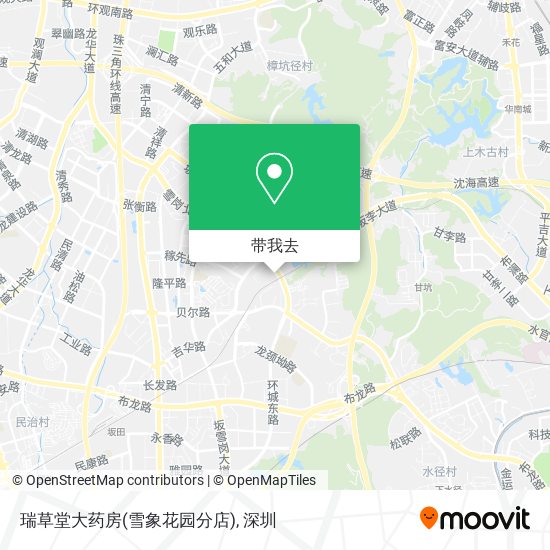 瑞草堂大药房(雪象花园分店)地图