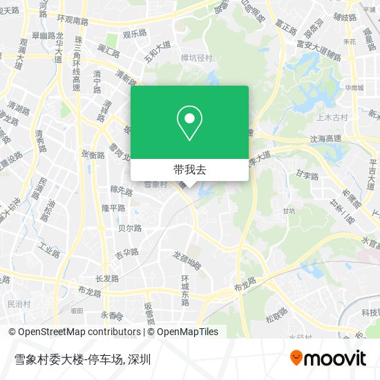 雪象村委大楼-停车场地图