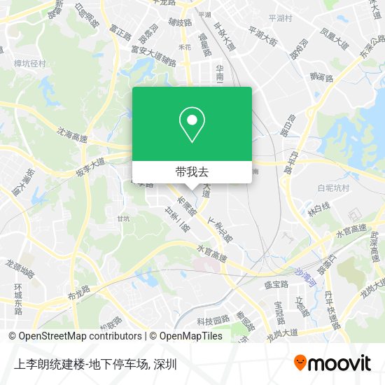 上李朗统建楼-地下停车场地图