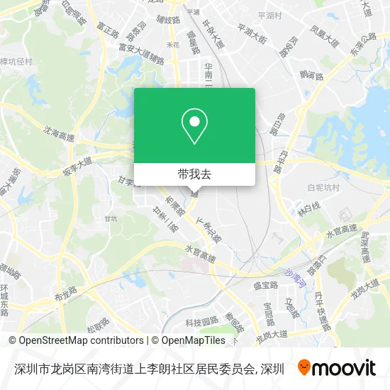 深圳市龙岗区南湾街道上李朗社区居民委员会地图