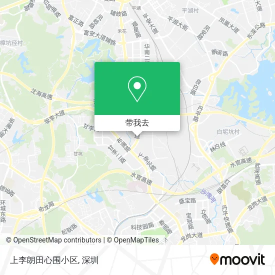 上李朗田心围小区地图