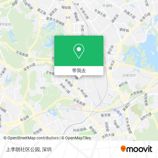 上李朗社区公园地图