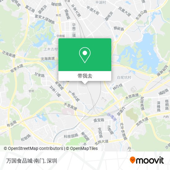 万国食品城-南门地图