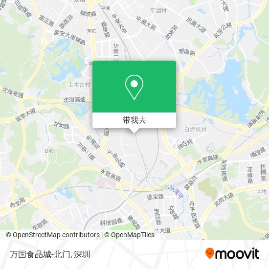 万国食品城-北门地图