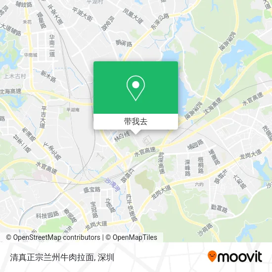 清真正宗兰州牛肉拉面地图