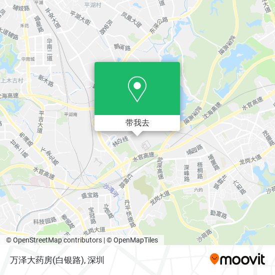 万泽大药房(白银路)地图