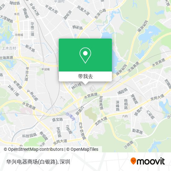 华兴电器商场(白银路)地图