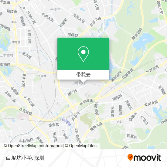 白坭坑小学地图