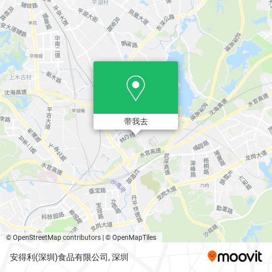 安得利(深圳)食品有限公司地图