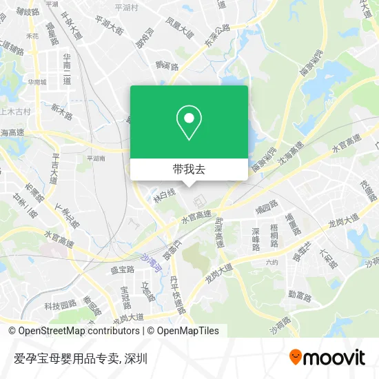 爱孕宝母婴用品专卖地图