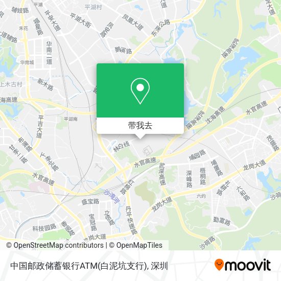 中国邮政储蓄银行ATM(白泥坑支行)地图