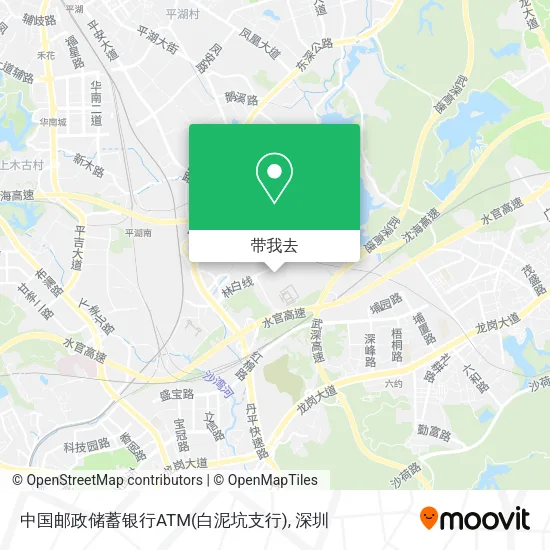 中国邮政储蓄银行ATM(白泥坑支行)地图