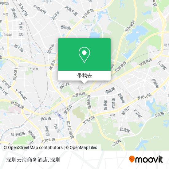 深圳云海商务酒店地图