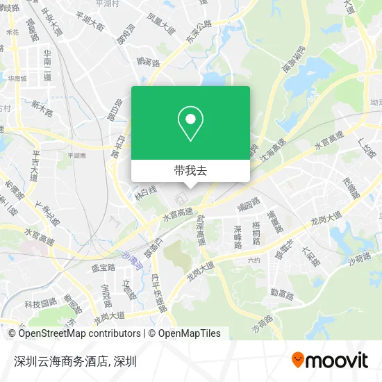 深圳云海商务酒店地图