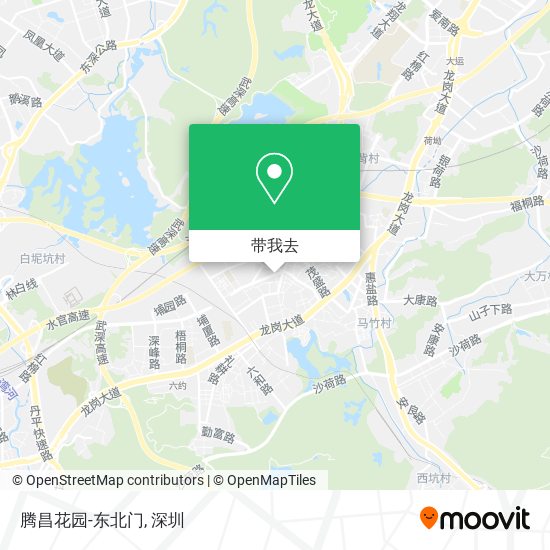 腾昌花园-东北门地图