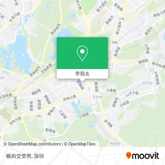 横岗交管所地图
