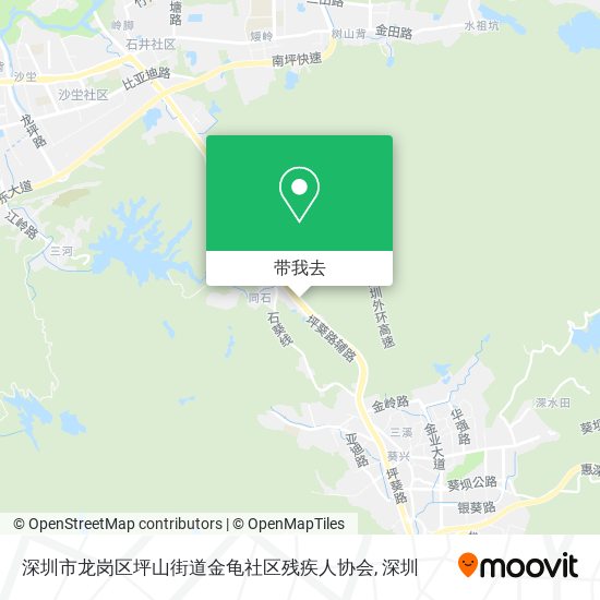 深圳市龙岗区坪山街道金龟社区残疾人协会地图