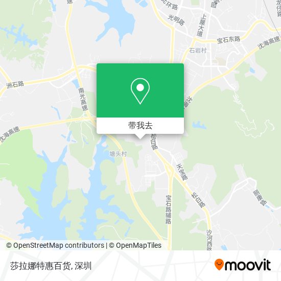 莎拉娜特惠百货地图