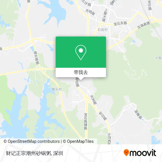 财记正宗潮州砂锅粥地图