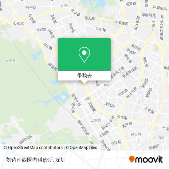 刘诗南西医内科诊所地图