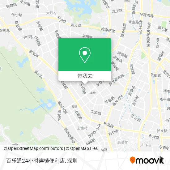 百乐通24小时连锁便利店地图