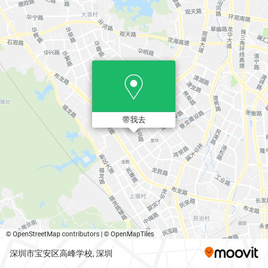 深圳市宝安区高峰学校地图