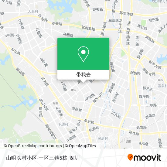 山咀头村小区-一区三巷5栋地图